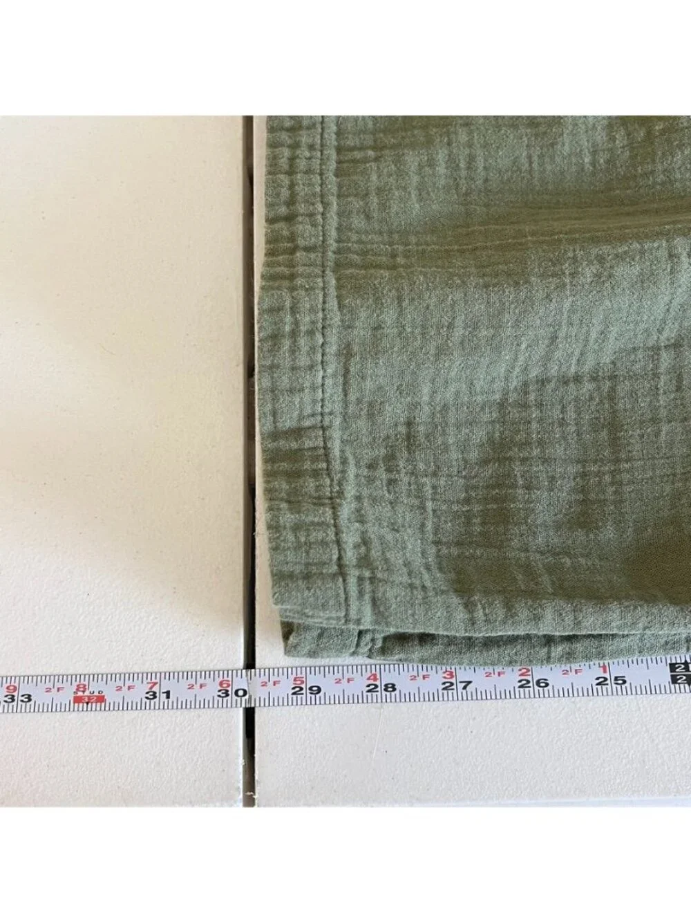 Old Navy Girls Sz M (8) Gauzy Cotton Wide Leg Pants Olive Green Beachy Vacation
